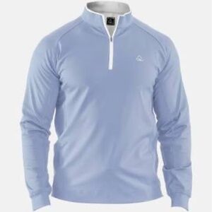Deolax Golf Pullover 1/4 Zip Light Blue in L
